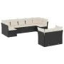 8-piece garden sofa set and black synthetic rattan cushions by , Garden sets - Ref: Foro24-3218146, Price: 560,31 €, Discount: %