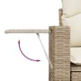 12-teiliges Gartensofa-Set und braune synthetische Rattankissen von , Modulare Sofas für den Außenbereich - Ref: Foro24-32246...