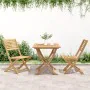 Folding garden chairs 2 units acacia wood 48.5x61.5x87 cm by , Garden chairs - Ref: Foro24-365739, Price: 110,09 €, Discount: %