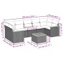 Gartensofa-Set mit beigen Kissen 8 Stück PE-Rattan von , Gartensets - Ref: Foro24-3258216, Preis: 556,08 €, Rabatt: %