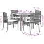 5-piece garden furniture set with black synthetic rattan cushions by , Garden sets - Ref: Foro24-3213561, Price: 332,97 €, Di...