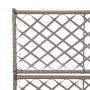 Spalier und Blumenbeet 2 Töpfe braunes synthetisches Rattan 58x30x107cm von vidaXL, Töpfe und Pflanzgefäße - Ref: Foro24-4693...