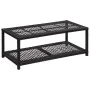 Schwarze Schuhbank aus synthetischem Rattan, 80 x 40 x 30 cm von vidaXL, Schuhregale und Schuhorganisatoren - Ref: Foro24-469...