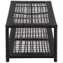 Schwarze Schuhbank aus synthetischem Rattan, 80 x 40 x 30 cm von vidaXL, Schuhregale und Schuhorganisatoren - Ref: Foro24-469...