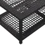 Schwarze Schuhbank aus synthetischem Rattan, 80 x 40 x 30 cm von vidaXL, Schuhregale und Schuhorganisatoren - Ref: Foro24-469...