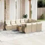 11-teiliges Gartensofa-Set mit beigen synthetischen Rattankissen von , Gartensets - Ref: Foro24-3257514, Preis: 787,71 €, Rab...