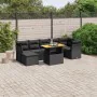 8-teiliges Gartensofa-Set und schwarze synthetische Rattankissen von , Gartensets - Ref: Foro24-3270943, Preis: 522,94 €, Rab...