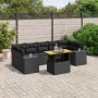 8-teiliges Gartensofa-Set und schwarze synthetische Rattankissen von , Gartensets - Ref: Foro24-3272546, Preis: 622,19 €, Rab...