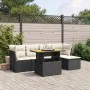 6-piece garden sofa set and black synthetic rattan cushions by , Garden sets - Ref: Foro24-3270804, Price: 403,56 €, Discount: %