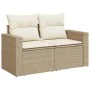 Gartensofa-Set mit beigen Kissen, 10-teilig, synthetisches Rattan von , Gartensets - Ref: Foro24-3256653, Preis: 684,80 €, Ra...