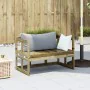 Extendable garden sofa bench impregnated pine wood by , garden benches - Ref: Foro24-832614, Price: 109,36 €, Discount: %