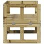 Extendable garden sofa bench impregnated pine wood by , garden benches - Ref: Foro24-832614, Price: 109,36 €, Discount: %