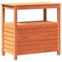 Plantation table with brown pine wood shelves 82.5x45x81 cm by , Pot stands - Ref: Foro24-844637, Price: 148,44 €, Discount: %