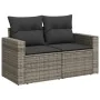 9-piece garden furniture set and gray synthetic rattan cushions by , Garden sets - Ref: Foro24-3256494, Price: 592,84 €, Disc...