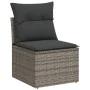 9-piece garden furniture set and gray synthetic rattan cushions by , Garden sets - Ref: Foro24-3256494, Price: 592,84 €, Disc...