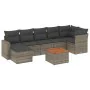 8-piece garden sofa set and gray synthetic rattan cushions by , Garden sets - Ref: Foro24-3256564, Price: 527,72 €, Discount: %