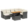 8-piece garden sofa set and black synthetic rattan cushions by , Garden sets - Ref: Foro24-3270951, Price: 543,64 €, Discount: %