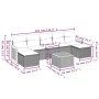 8-teiliges Gartensofa-Set und graue synthetische Rattankissen von , Gartensets - Ref: Foro24-3227922, Preis: 458,40 €, Rabatt: %