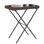 Table with folding tray made of synthetic brown rattan 65x40x75 cm by , Garden tables - Ref: Foro24-365128, Price: 46,43 €, D...