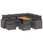 8-piece garden sofa set with black synthetic rattan cushions by , Garden sets - Ref: Foro24-3271426, Price: 523,33 €, Discoun...