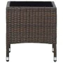 Brown synthetic rattan garden table 40x40x45 cm by vidaXL, Garden tables - Ref: Foro24-45900, Price: 53,97 €, Discount: %