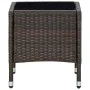 Brown synthetic rattan garden table 40x40x45 cm by vidaXL, Garden tables - Ref: Foro24-45900, Price: 53,97 €, Discount: %