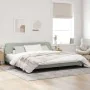 Light gray velvet bed frame with headboard 200x200cm by , Beds and slatted bases - Ref: Foro24-373252, Price: 162,73 €, Disco...