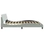 Light gray velvet bed frame with headboard 200x200cm by , Beds and slatted bases - Ref: Foro24-373252, Price: 162,73 €, Disco...