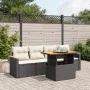 5-piece garden furniture set with black synthetic rattan cushions by , Garden sets - Ref: Foro24-3272953, Price: 347,22 €, Di...