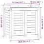 Plantation table with impregnated wood shelves 82.5x50x86.5 cm by , Pot stands - Ref: Foro24-832421, Price: 202,77 €, Discoun...