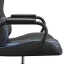 Gaming chair in black and blue synthetic leather by , Gaming chairs - Ref: Foro24-3143787, Price: 112,74 €, Discount: %