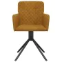 Swivel dining chairs, 2 units, brown velvet by , dining chairs - Ref: Foro24-344798, Price: 145,14 €, Discount: %