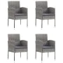 5-piece garden dining set made of synthetic rattan in anthracite gray and gray. by , Garden sets - Ref: Foro24-3059430, Price...