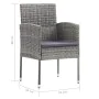 5-piece garden dining set made of synthetic rattan in anthracite gray and gray. by , Garden sets - Ref: Foro24-3059430, Price...