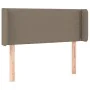 Taupe gray fabric headboard 83x16x78/88 cm by , Headboards and footboards - Ref: Foro24-3118606, Price: 46,78 €, Discount: %