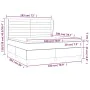 Box spring bed with cream fabric mattress 180x200 cm by , Beds and slatted bases - Ref: Foro24-3128066, Price: 624,78 €, Disc...