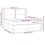 Boxspringbett mit cremefarbener Stoffmatratze 180x200 cm von , Betten und Lattenroste - Ref: Foro24-3128466, Preis: 630,99 €,...