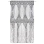 Anthracite gray cotton macramé curtain 140x240 cm by , Curtains and curtains - Ref: Foro24-323996, Price: 53,71 €, Discount: %