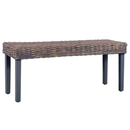 Bank aus Kubu-Rattan und massivem grauem Mangoholz, 110 cm von vidaXL, Ess- und Küchenbänke - Ref: Foro24-285789, Preis: 80,6...