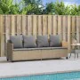 Sonnenliege mit beigen Kissen aus synthetischem Rattan von , Liegen - Ref: Foro24-368347, Preis: 235,15 €, Rabatt: %