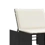 Sun loungers with table 2 units black synthetic rattan by , Loungers - Ref: Foro24-368422, Price: 177,12 €, Discount: %