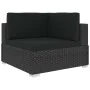 Set of 6 pieces of black synthetic rattan garden furniture and cushions by vidaXL, Garden sets - Ref: Foro24-46752, Price: 56...