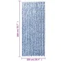 Blau-weißer Chenille-Fliegenvorhang, 100 x 200 cm von , Moskitonetze für Fenster - Ref: Foro24-377371, Preis: 62,65 €, Rabatt: %