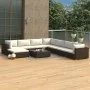 Garden furniture set 9 pieces with brown synthetic rattan cushions by vidaXL, Garden sets - Ref: Foro24-46773, Price: 852,02 ...