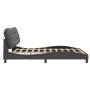 Bed frame with LED light gray synthetic leather 180x200 cm by , Beds and slatted bases - Ref: Foro24-3213951, Price: 273,18 €...