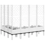 Planter with white PP trellis 160x120x142 cm by , Pots and planters - Ref: Foro24-367939, Price: 175,67 €, Discount: %