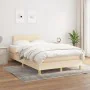 Box spring bed with cream fabric mattress 120x190 cm by , Beds and slatted bases - Ref: Foro24-3269784, Price: 369,81 €, Disc...