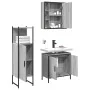 Sonoma gray plywood 3-piece bathroom furniture set by , Bathroom furniture - Ref: Foro24-3214763, Price: 185,05 €, Discount: %