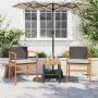 Garden chairs with cushion 2 pcs black PE rattan and acacia wood by , Garden chairs - Ref: Foro24-368711, Price: 124,15 €, Di...