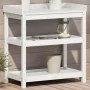 Plantation table with white pine wood shelves 82.5x45x86.5 cm by , Pot stands - Ref: Foro24-832433, Price: 79,64 €, Discount: %